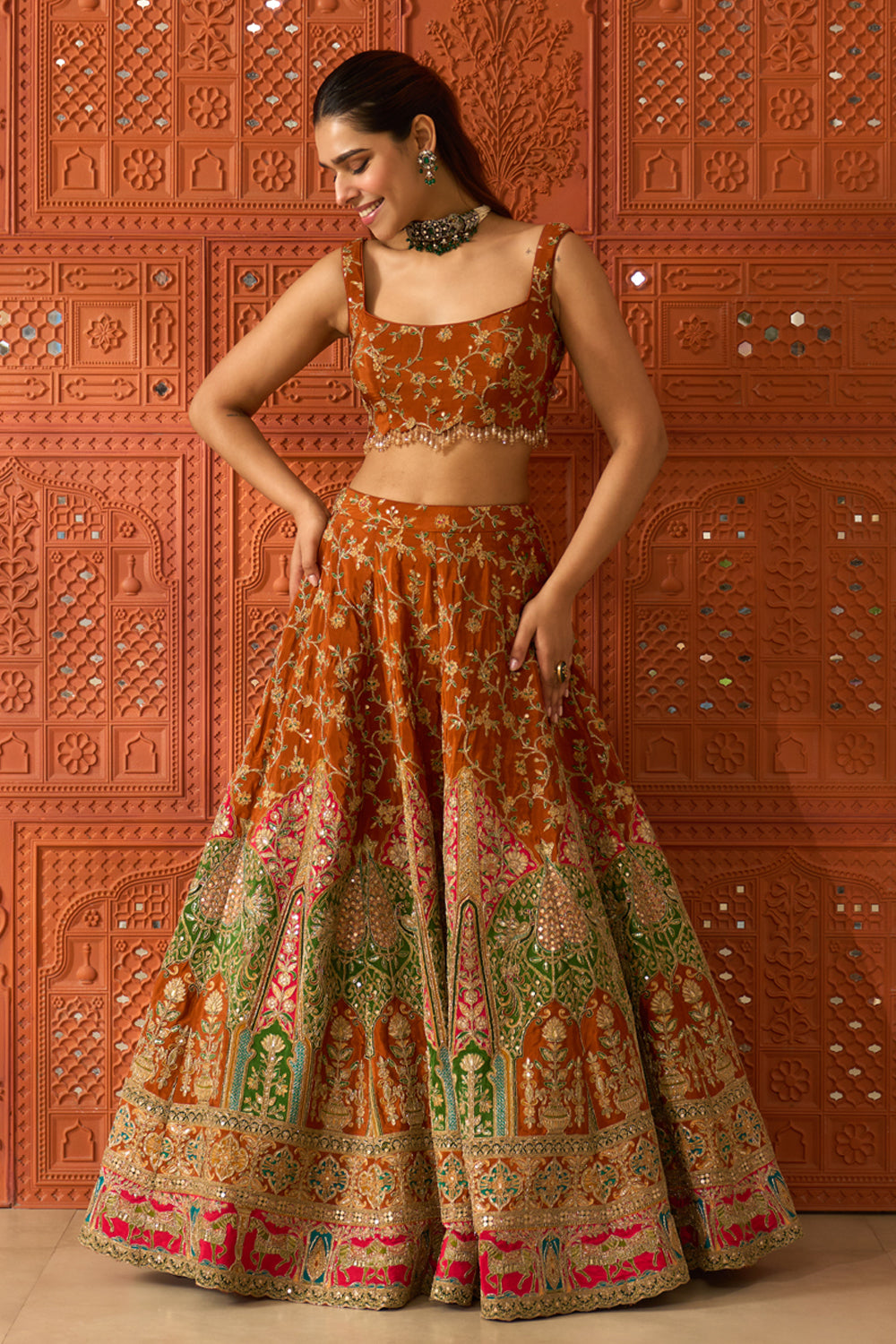 Sunehri Lehenga Set