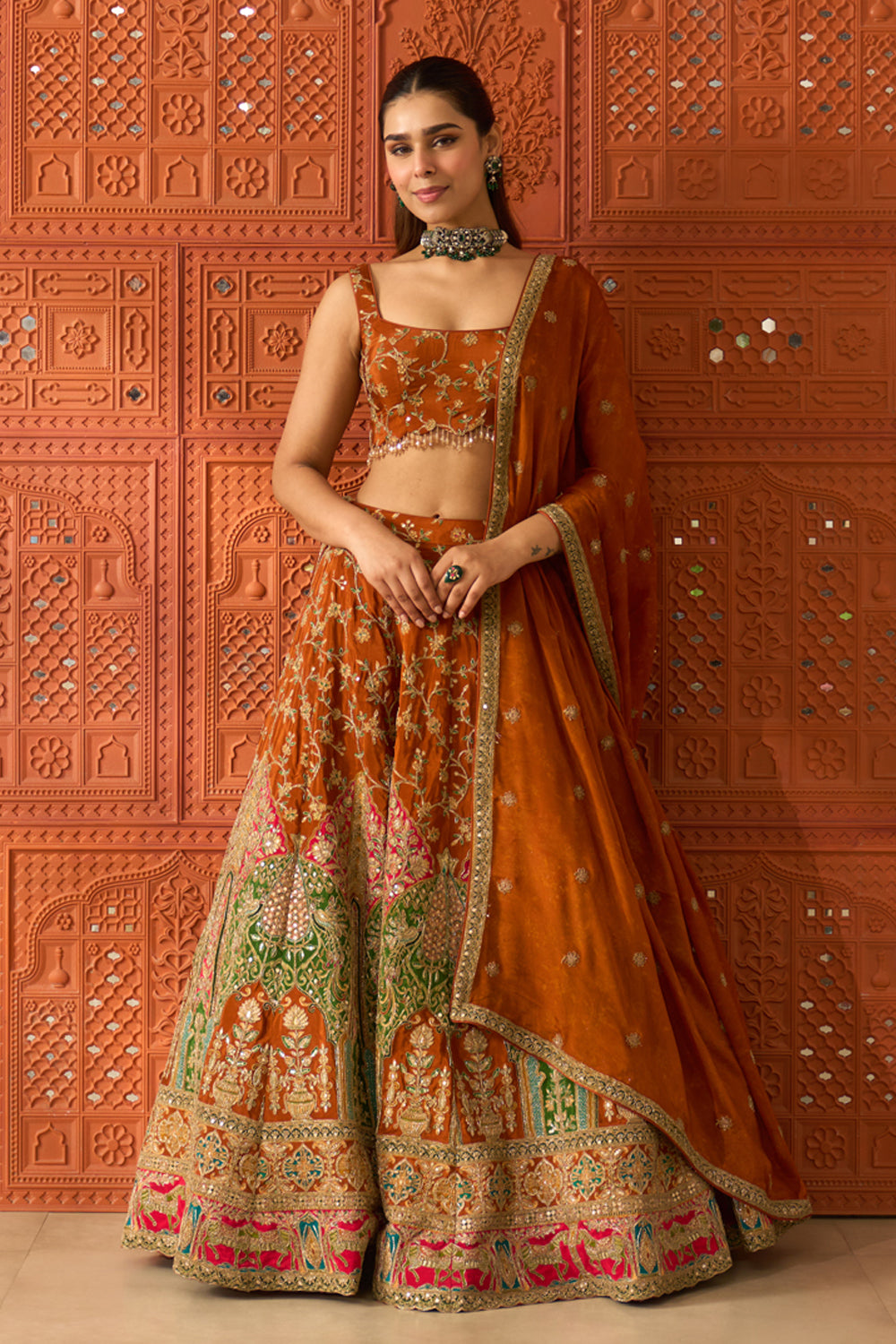 Sunehri Lehenga Set